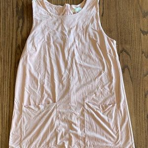 Two Patch Pocket Pink Dress